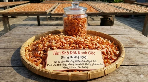 Tôm Khô Đất Rạch Gốc (Hàng Thượng Hạng)