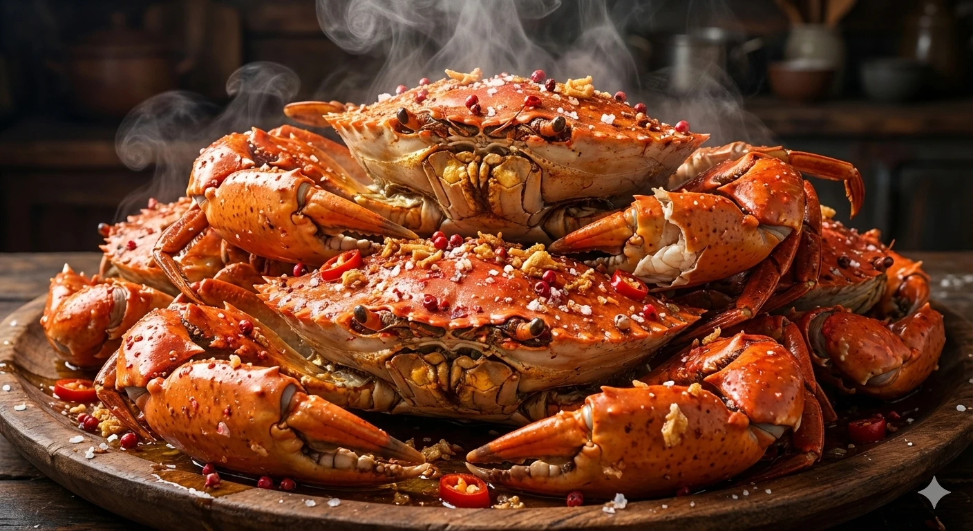 Cua rang muối hồng tiêu