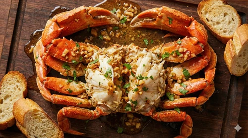 Butter Garlic Roasted Crab