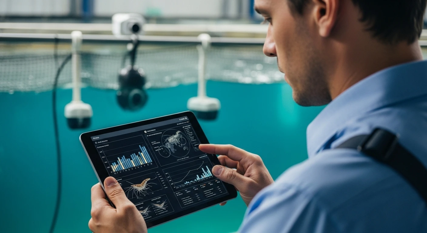 Kỹ sư nông nghiệp kiểm tra dữ liệu AI