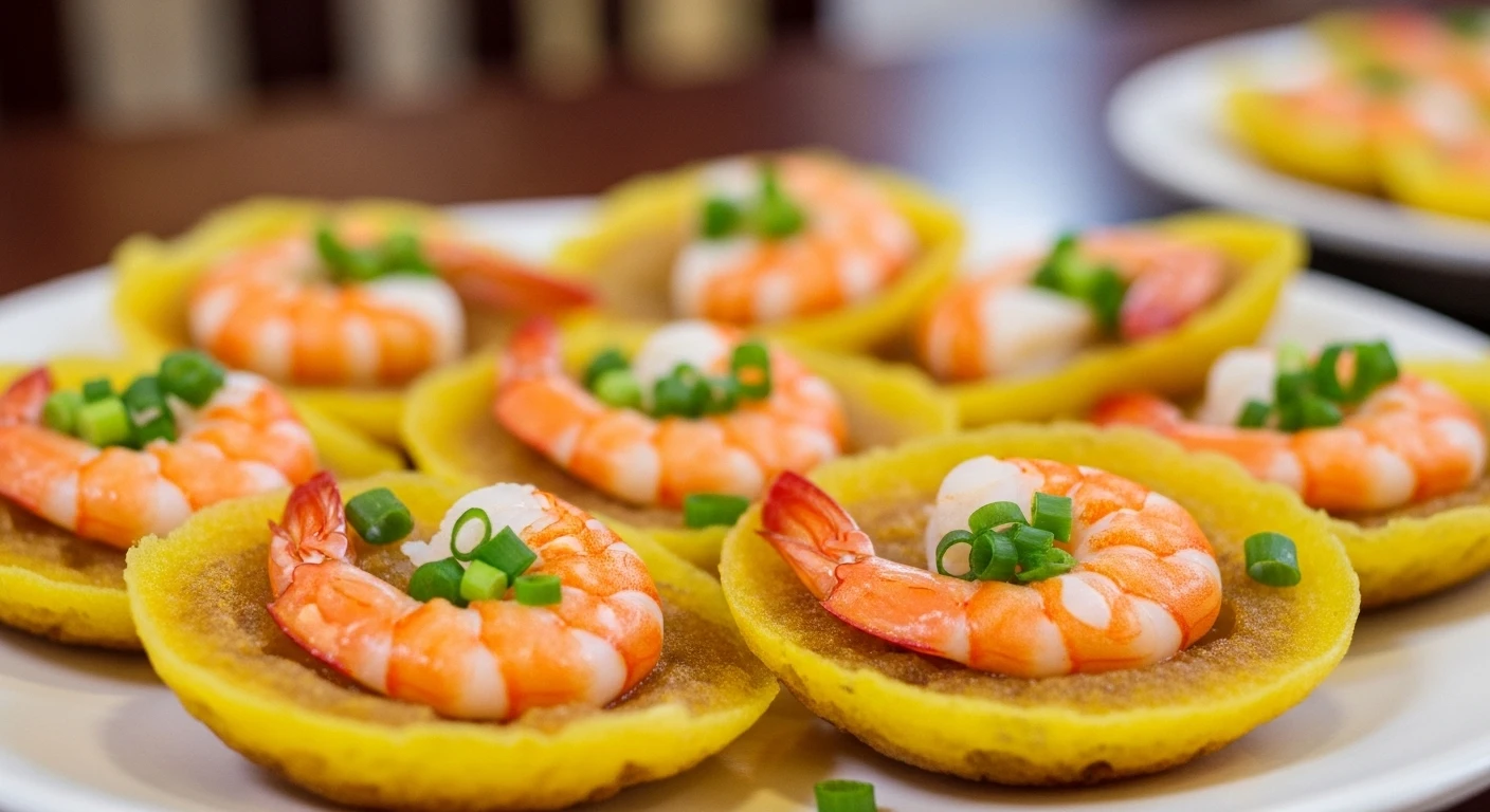 Bánh khọt tôm thịt Vũng Tàu vàng ươm hấp dẫn