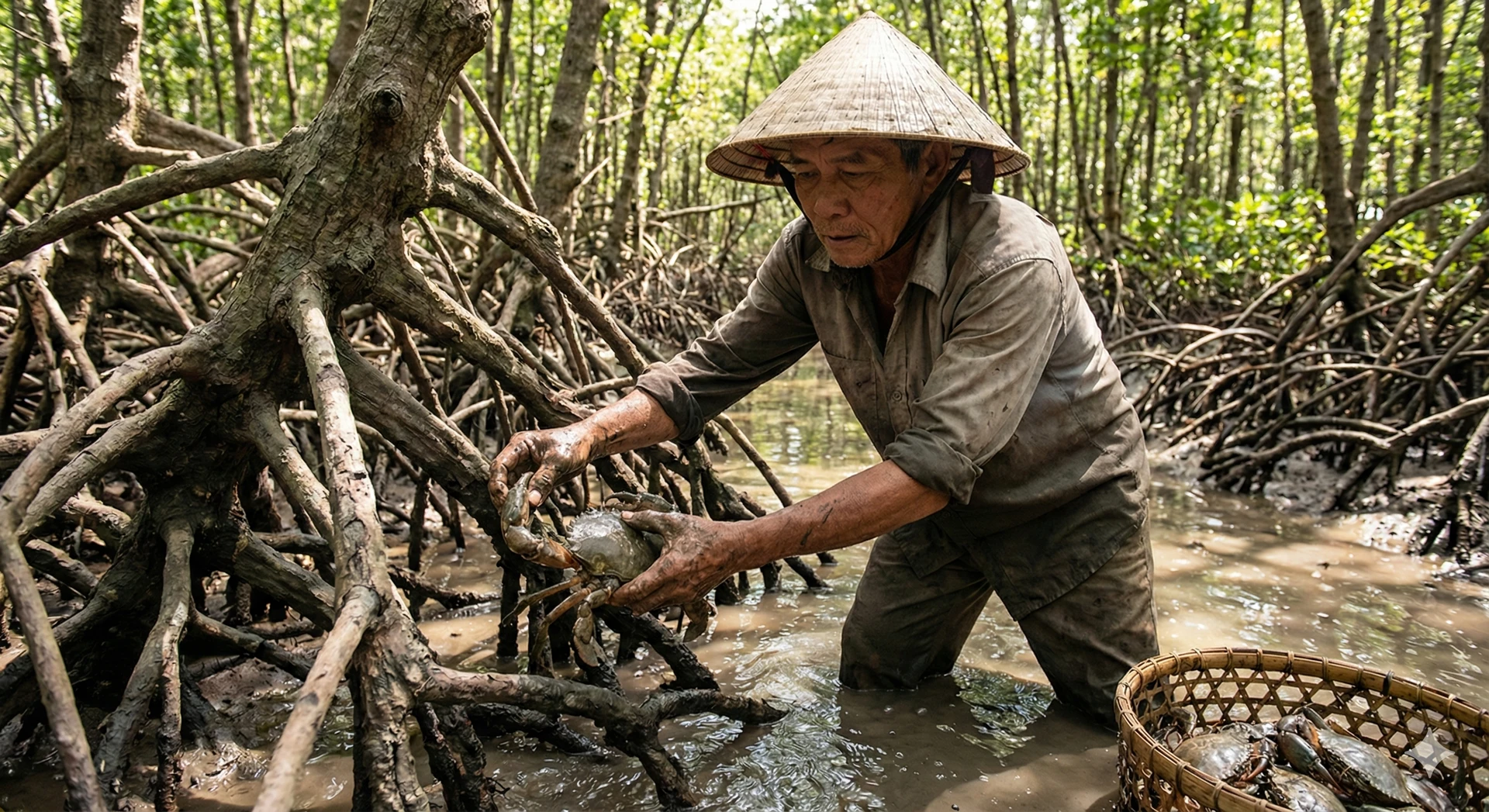 Hệ sinh thái rừng ngập mặn Cà Mau nơi cua sinh sống