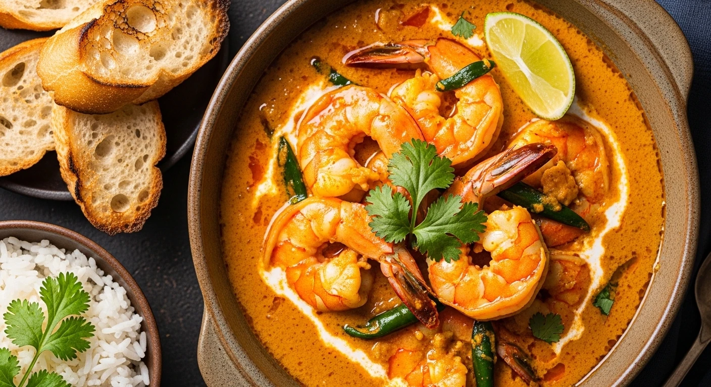 Cà Ri Tôm Càng Xanh Ấn Độ hấp dẫn
