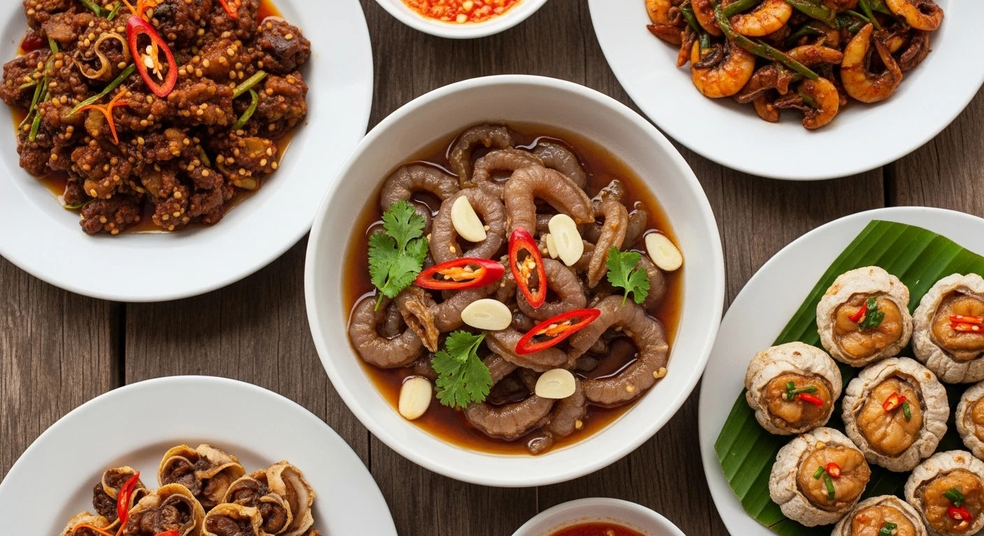 Các món ăn hấp dẫn làm từ ba khía