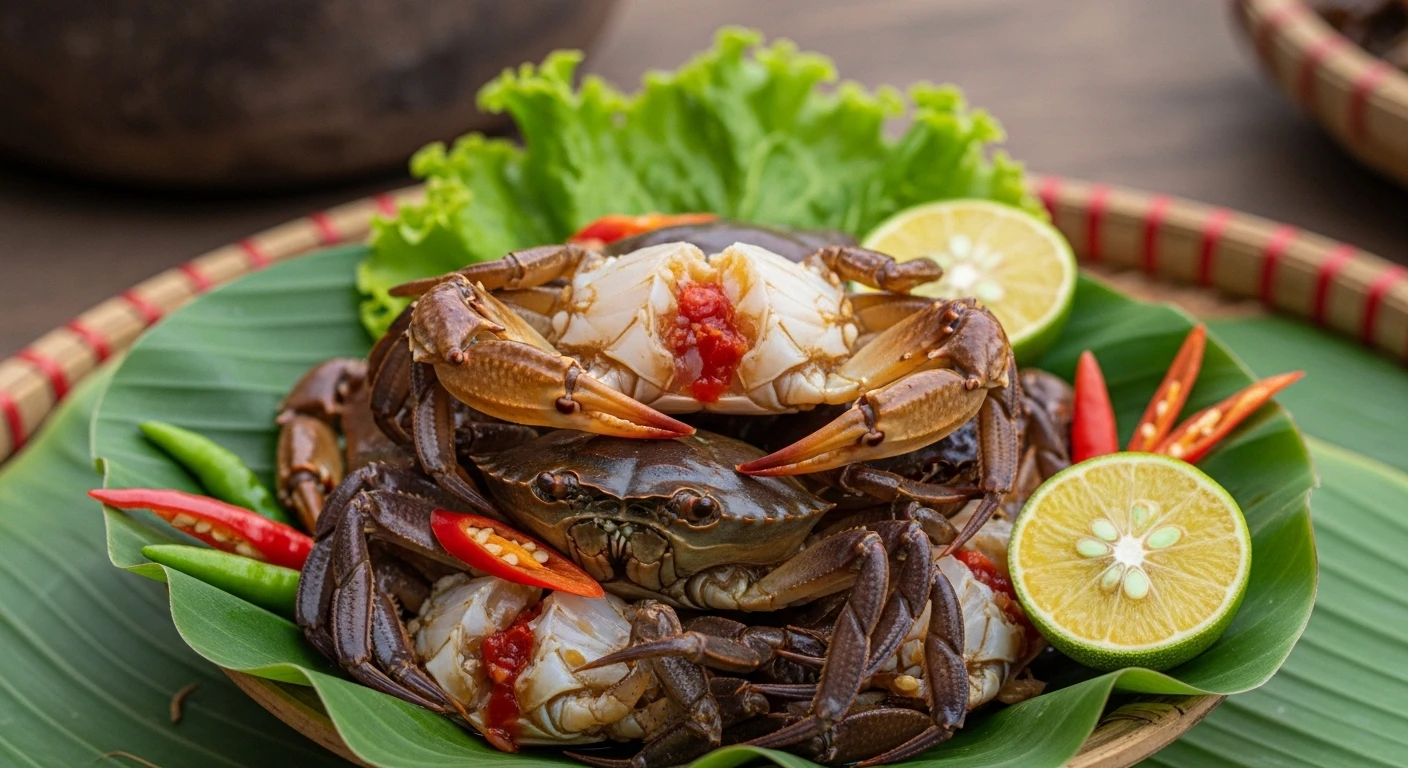 Ba khía muối giòn ngon