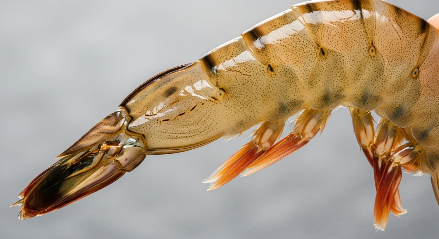 Quan sát khớp tôm sú tươi