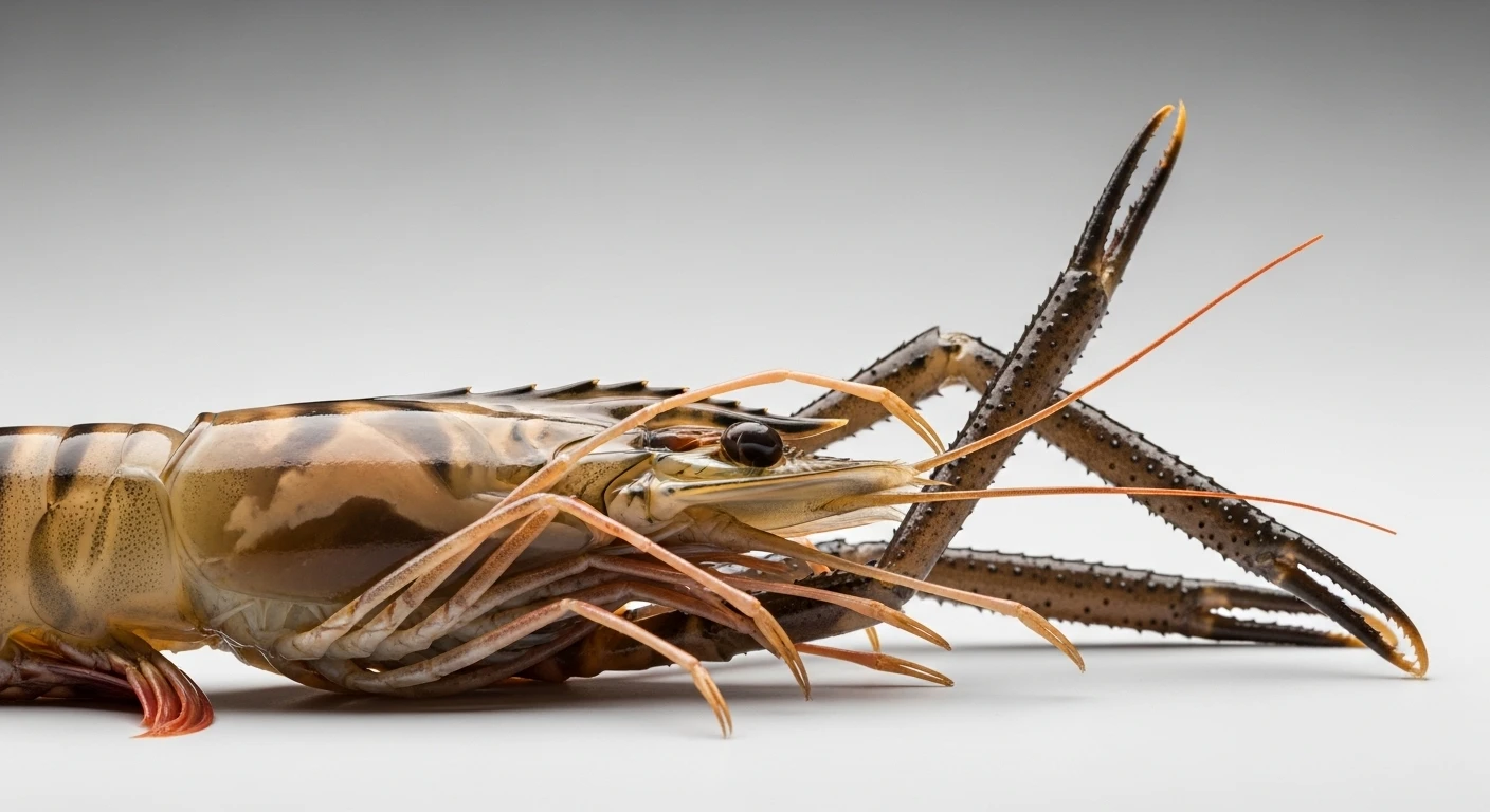 Kiểm tra chân tôm sú tươi