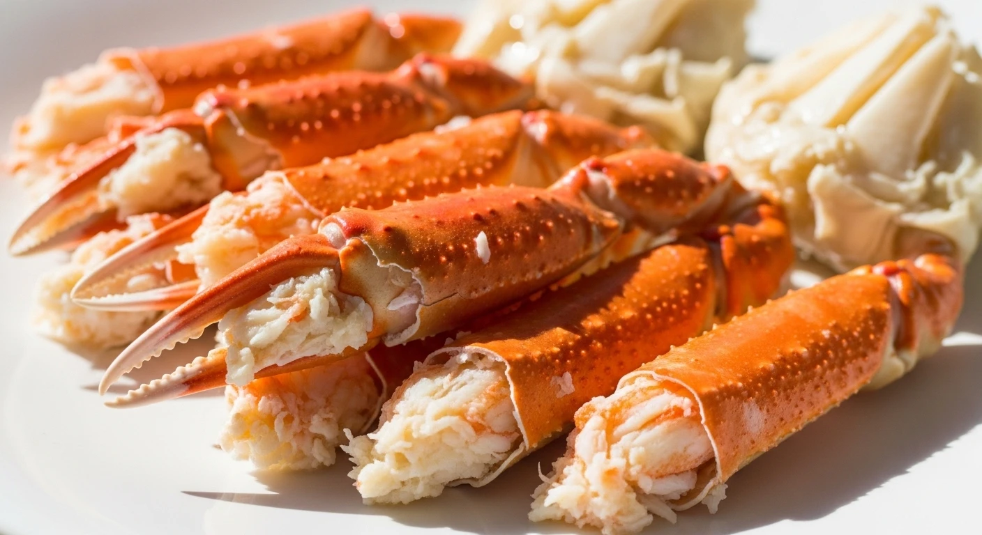 Chân cua ghẹ tươi ngon đã được luộc/hấp