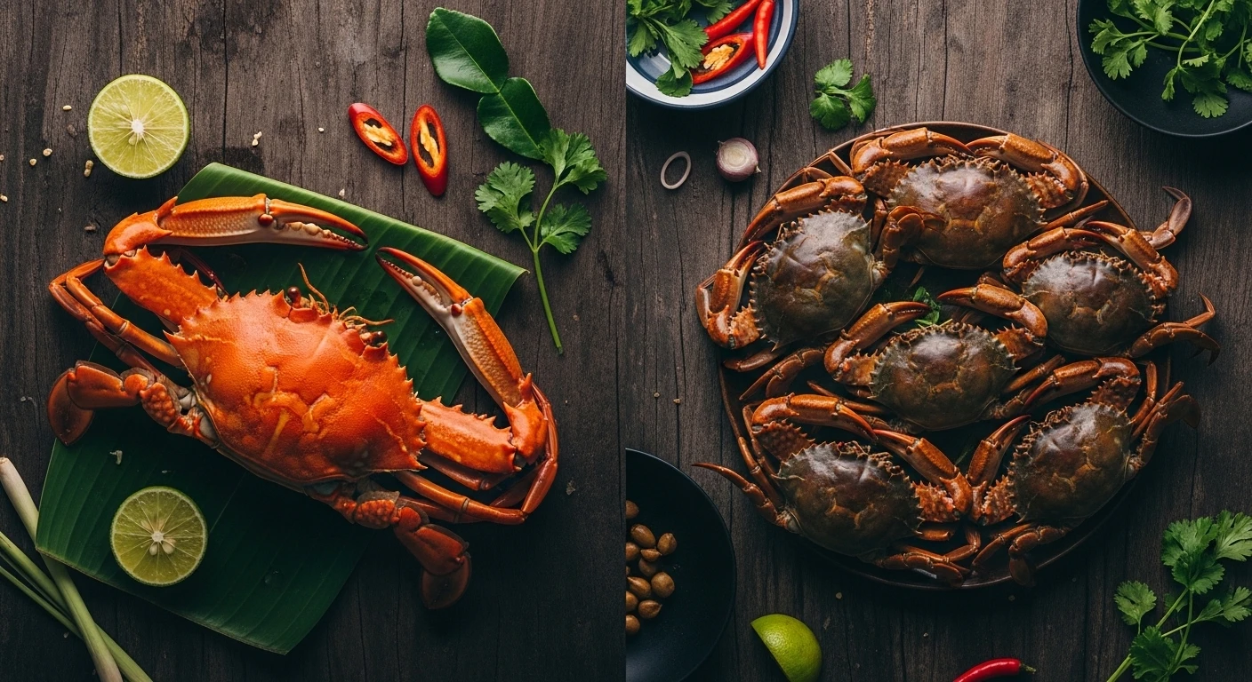 A comparison of cooked Blue Swimmer Crab and Field Crabs