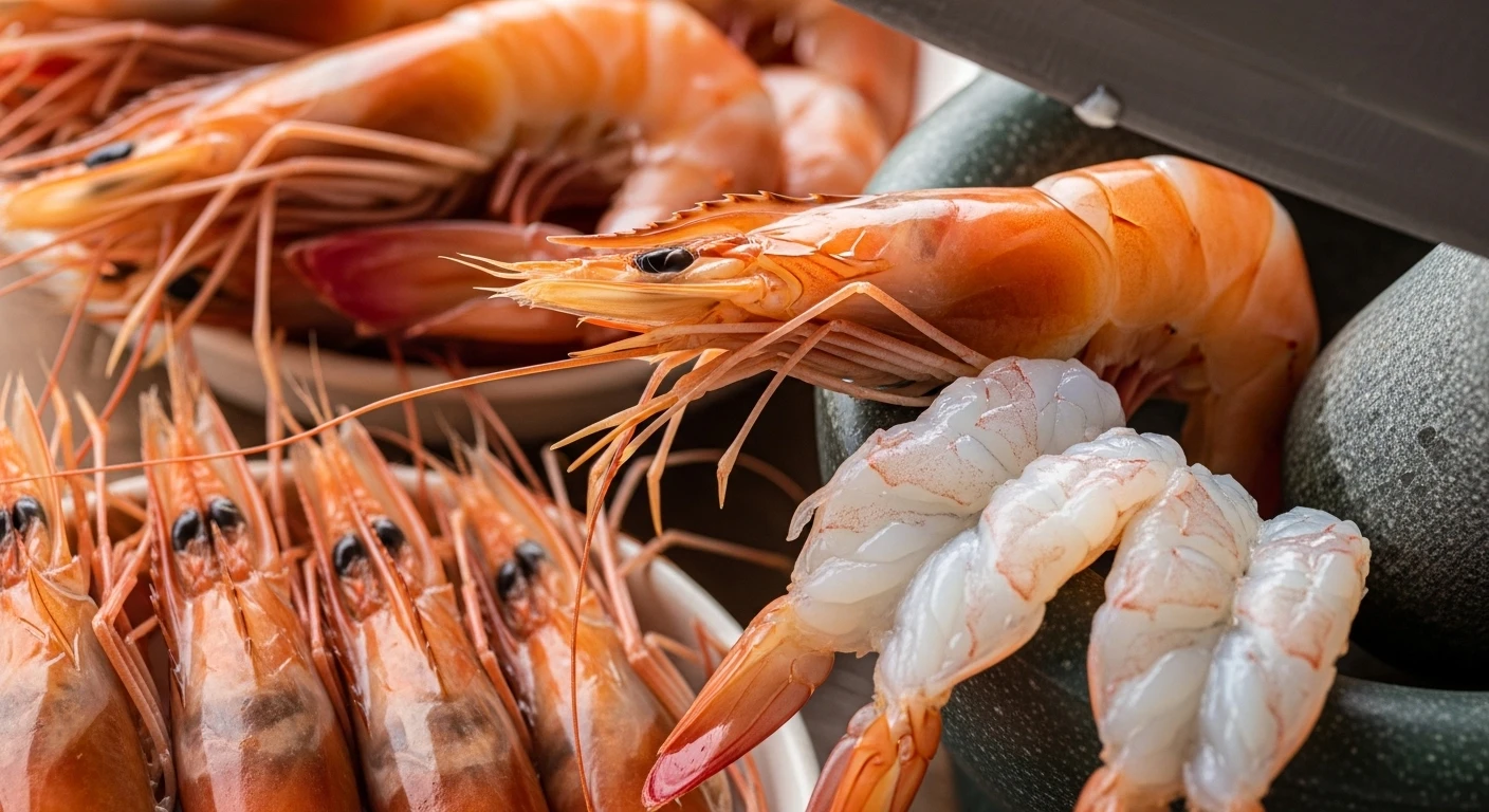 Tôm thẻ tươi ngon, đập dập nhẹ