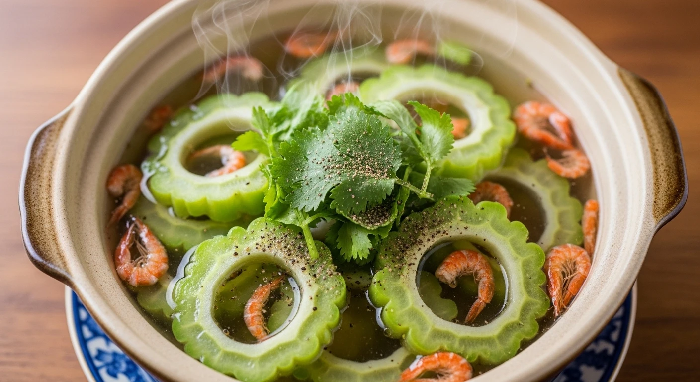 Bát canh mướp nấu tôm khô thơm ngon, đẹp mắt