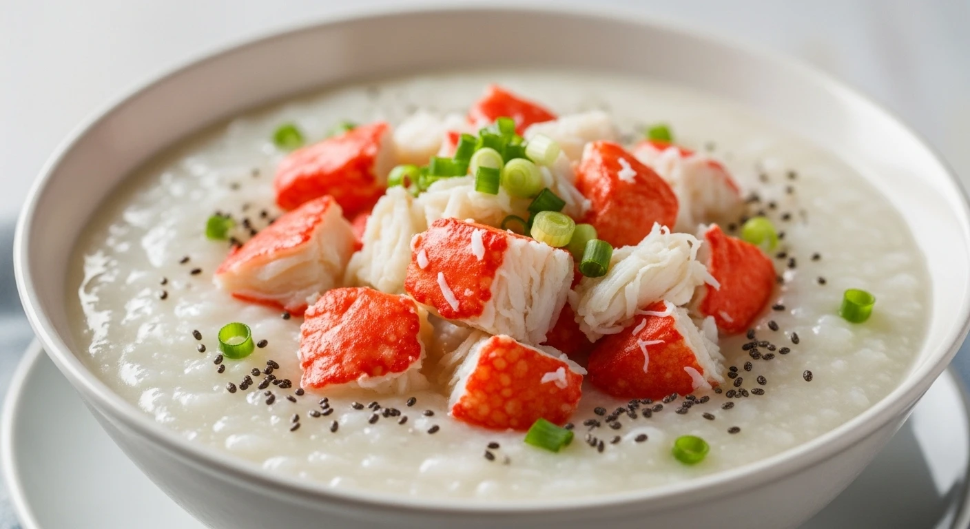 Cháo cua biển bổ dưỡng cho bà bầu