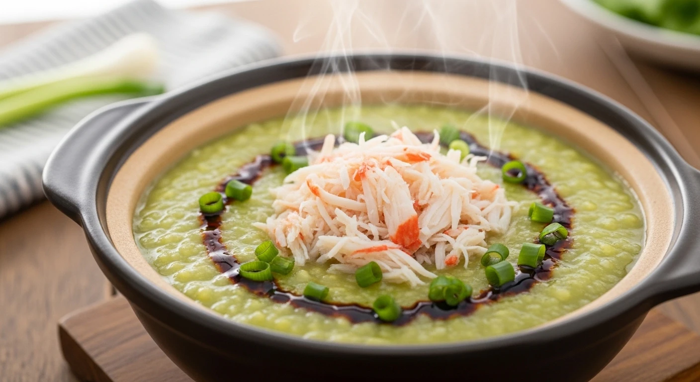 Cháo Cua Đậu Xanh Giải Cảm Mùa Hè