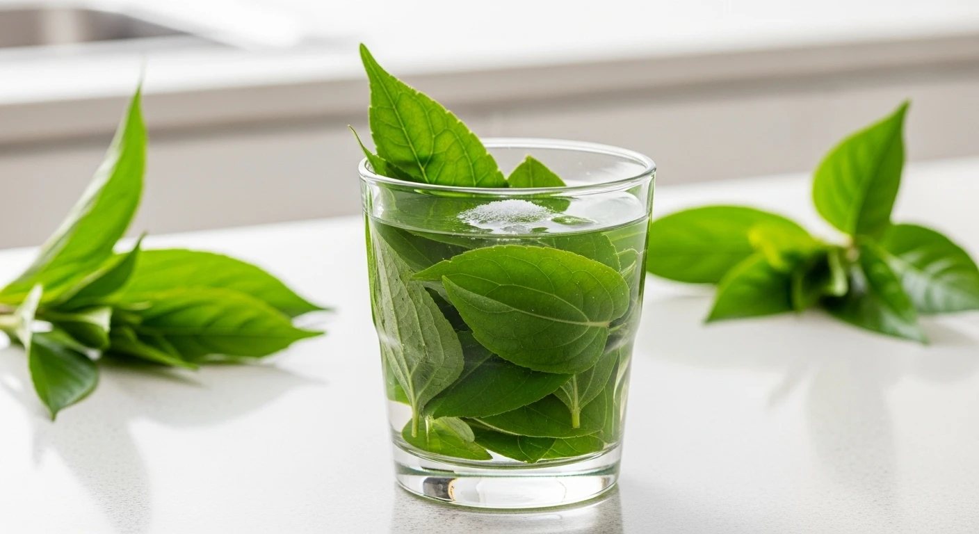 Ly nước tía tô tươi mát