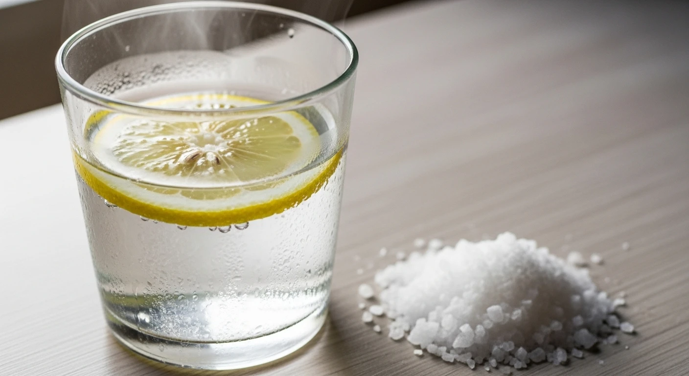 Ly nước chanh muối ấm