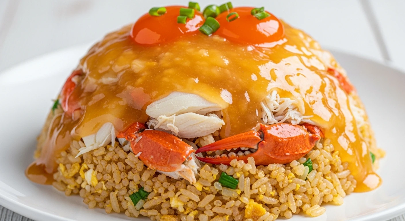 Cơm chiên cua trứng muối 'quả bom' hấp dẫn