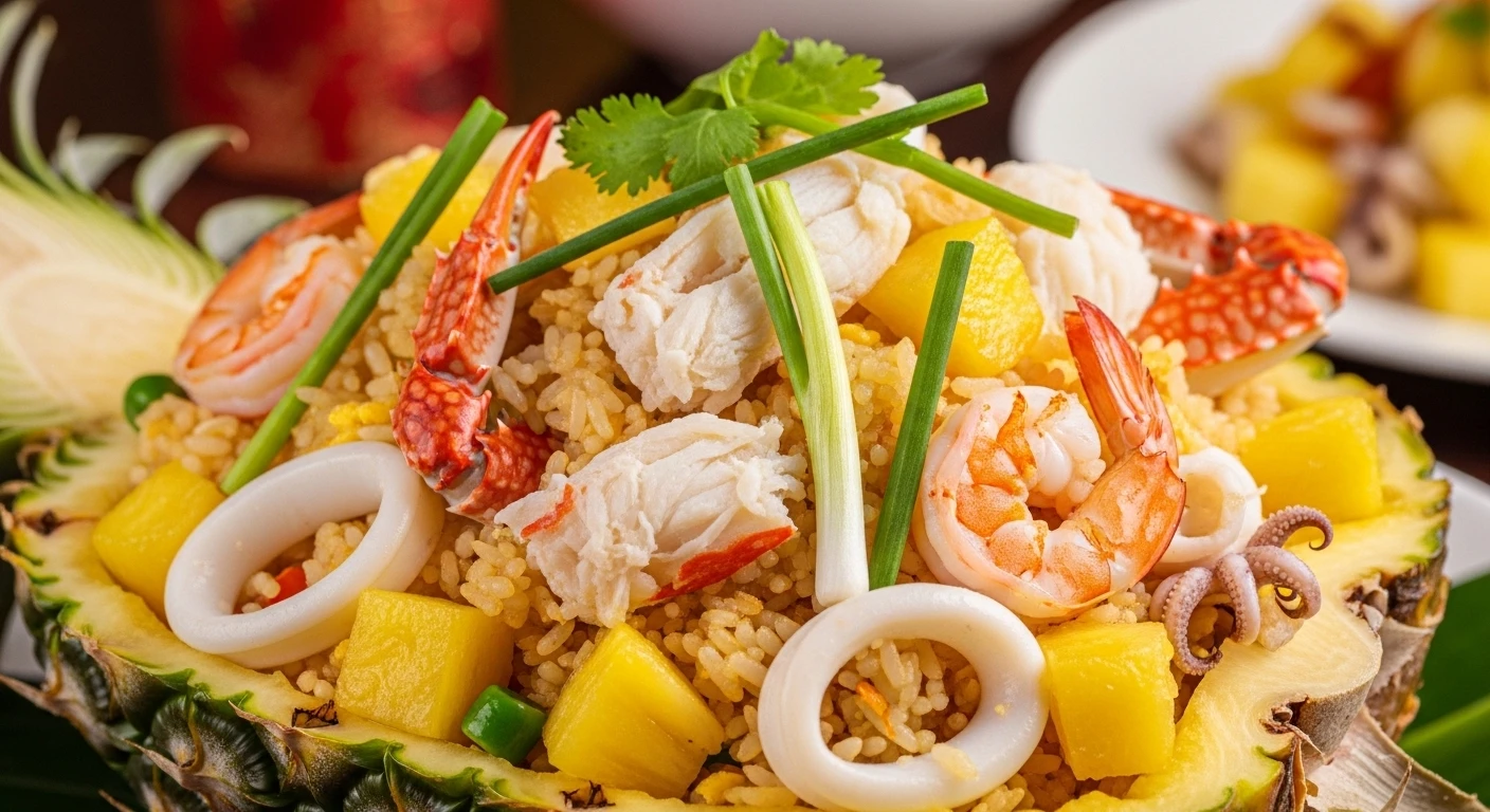 Cơm Rang Cua Dứa Hải Sản Trái Thơm