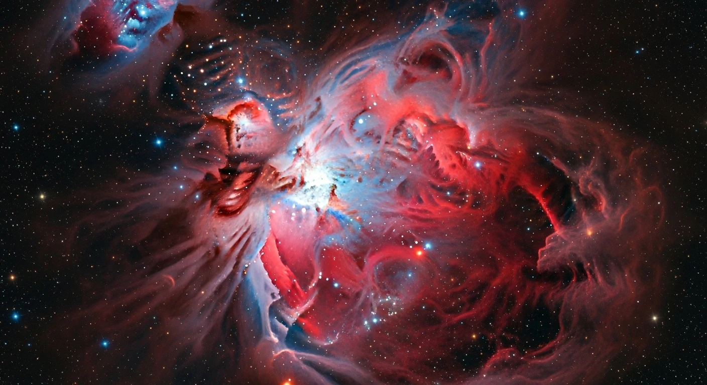 The vibrant and mysterious Crab Nebula in space