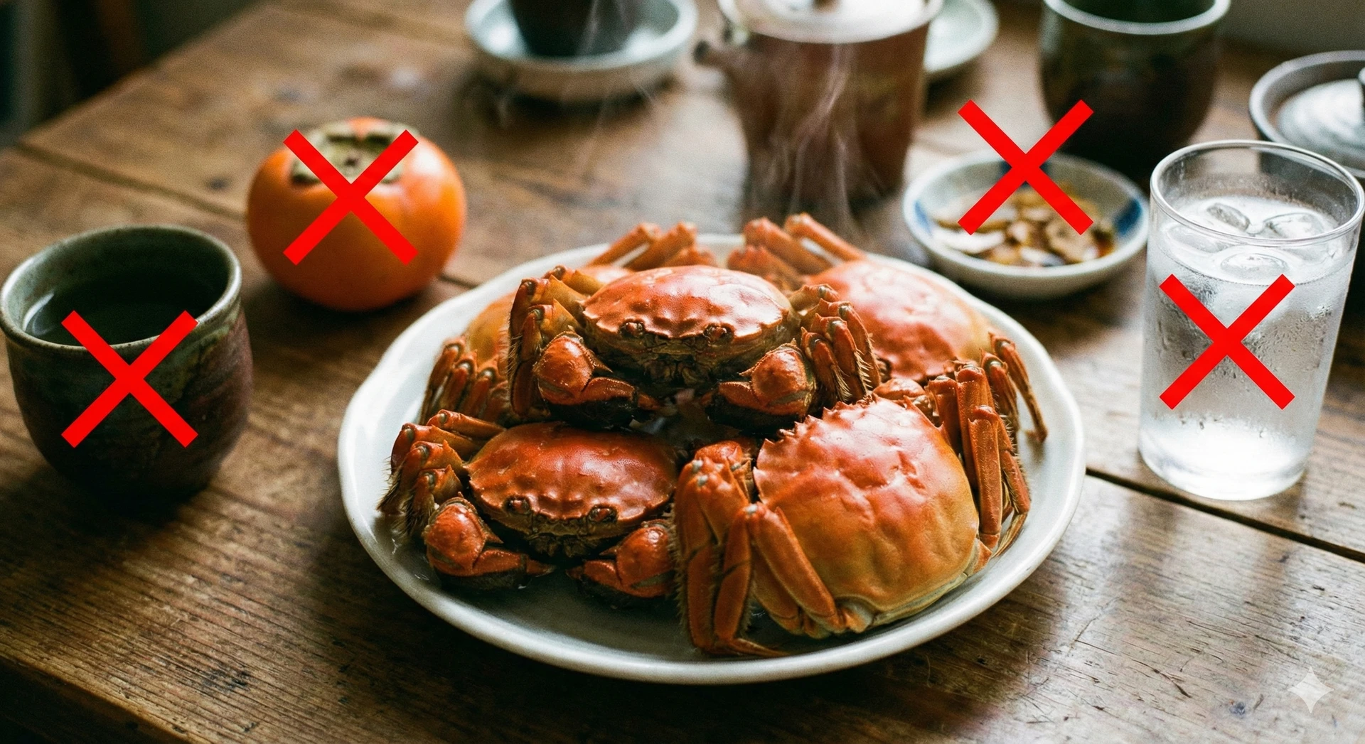 Các thực phẩm và đồ uống kỵ với cua biển để tránh ngộ độc