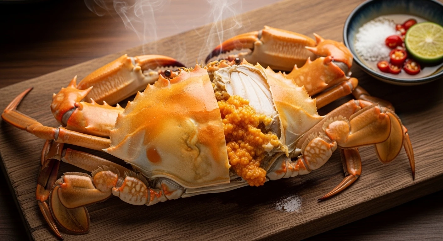 Cua Cốm (Cua Hai Da) Cà Mau hấp dẫn