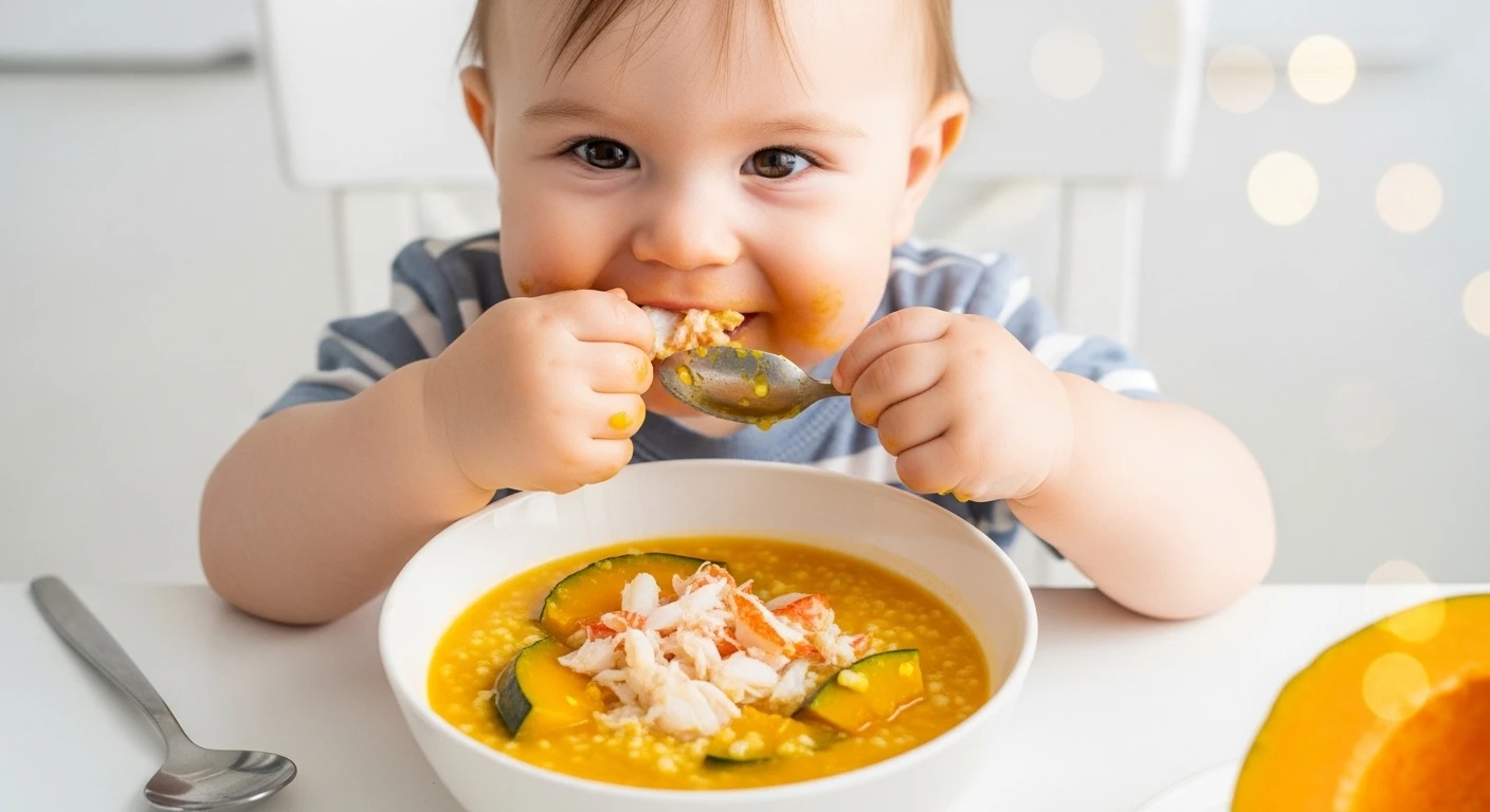 Cua Biển Hầm Bí Đỏ Hạt Sen