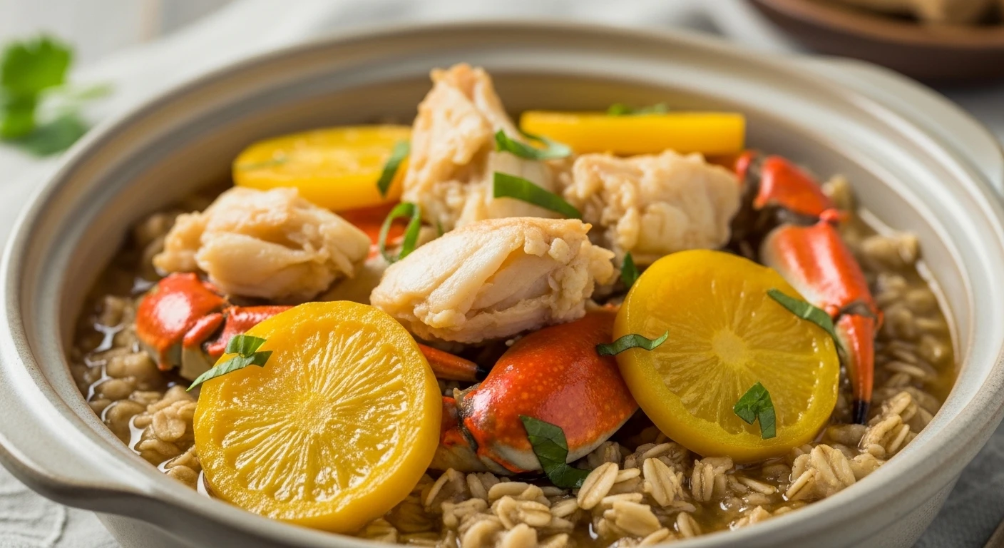 Cua Biển Hầm Sâm Dứa Yến Mạch thơm ngon, bổ dưỡng