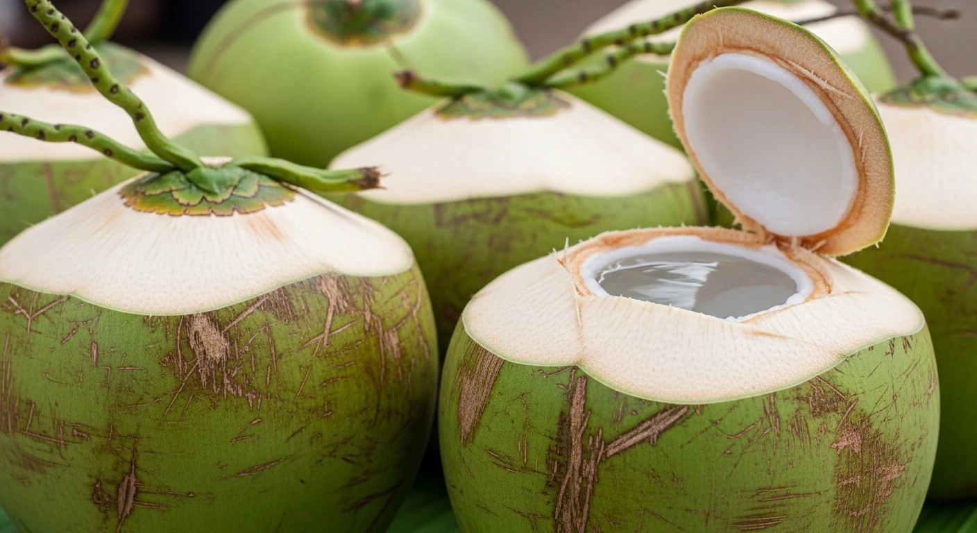 Trái dừa dứa tươi ngon