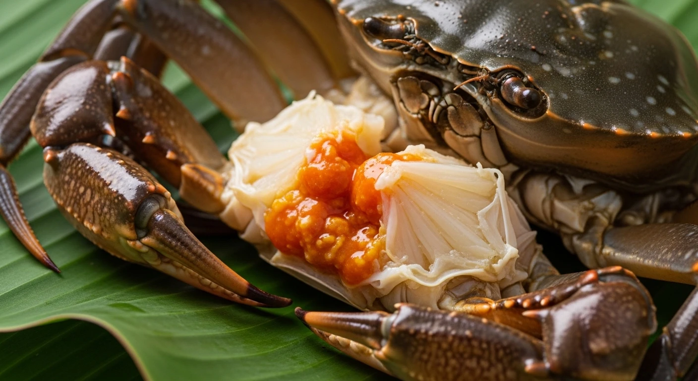 Cua Năm Căn với thịt chắc, ngọt thanh