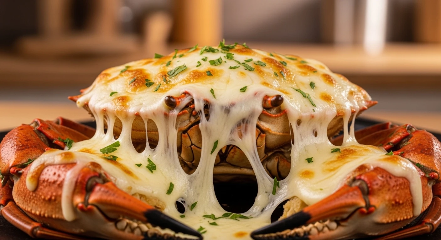 Cua Nướng Phô Mai Đút Lò Kéo Sợi