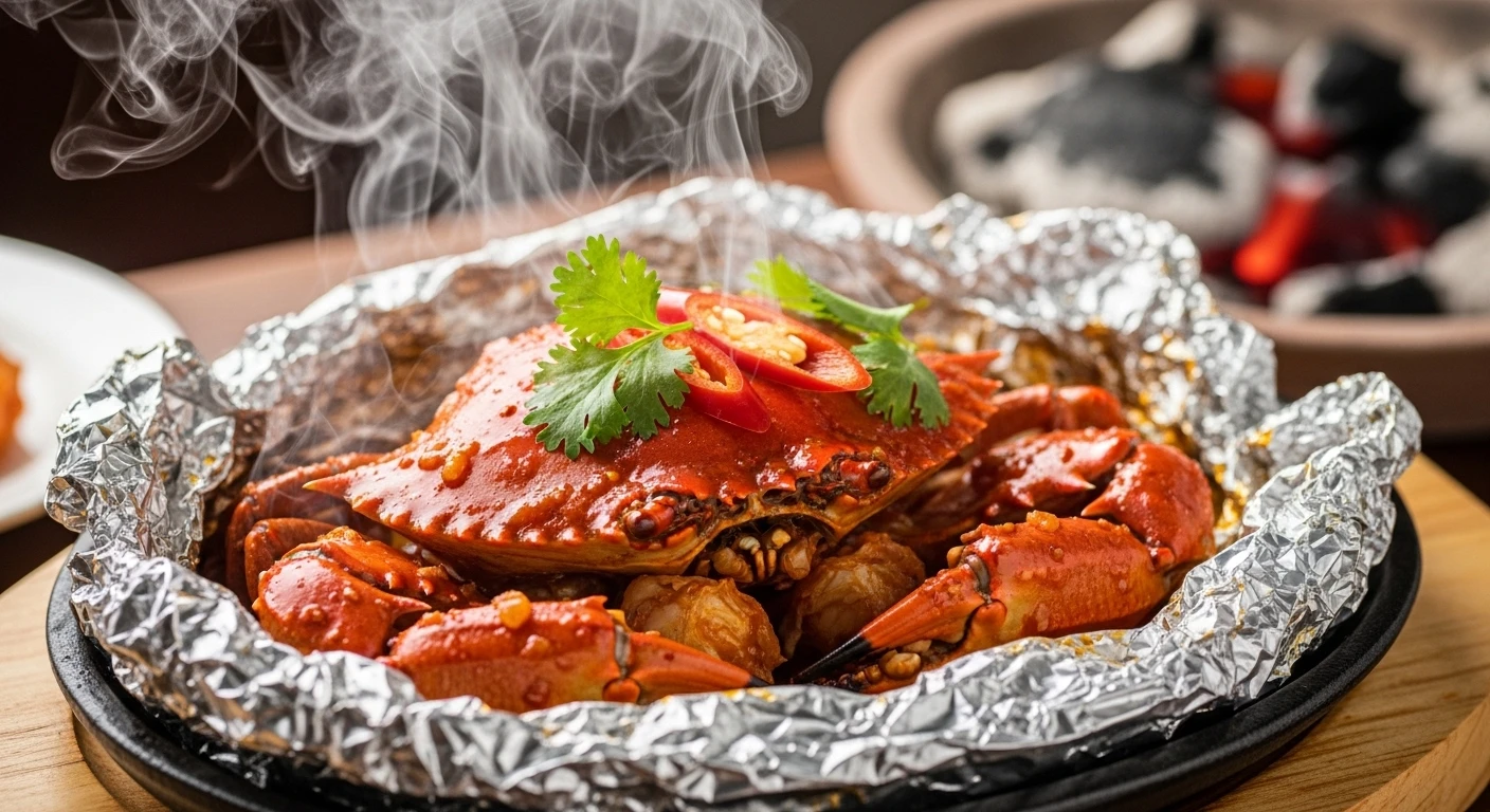 Cua Nướng Sa Tế Giấy Bạc