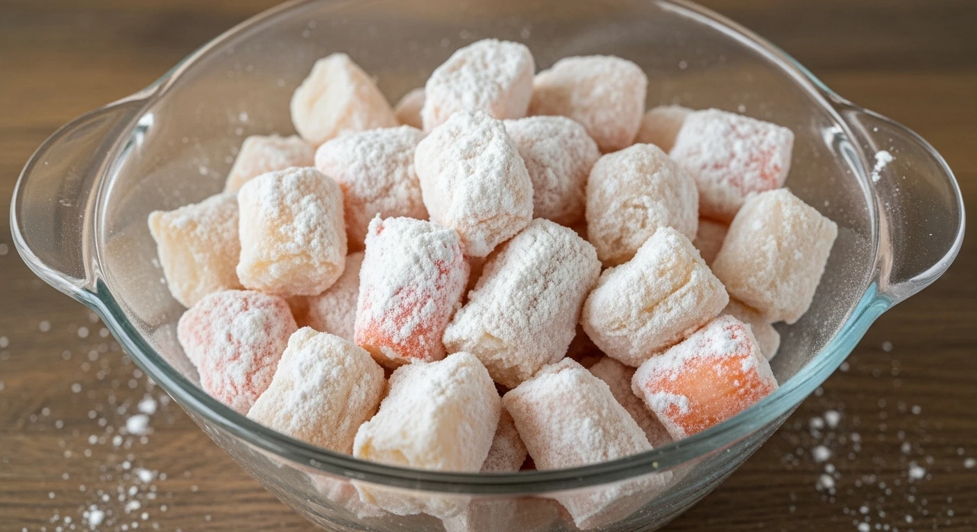 Áo bột cua với bột năng