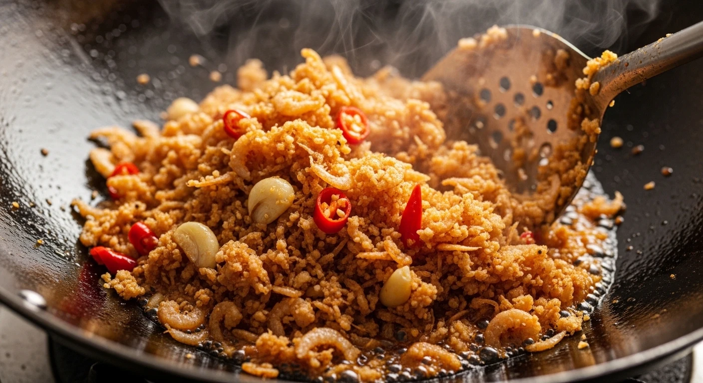 Rang muối tôm khô tỏi ớt