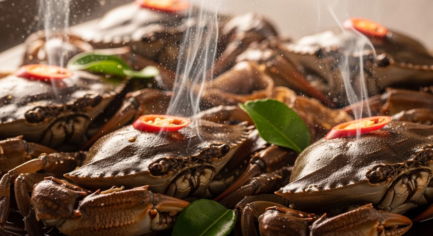 Mùi thơm đặc trưng của ba khía muối đã lên men