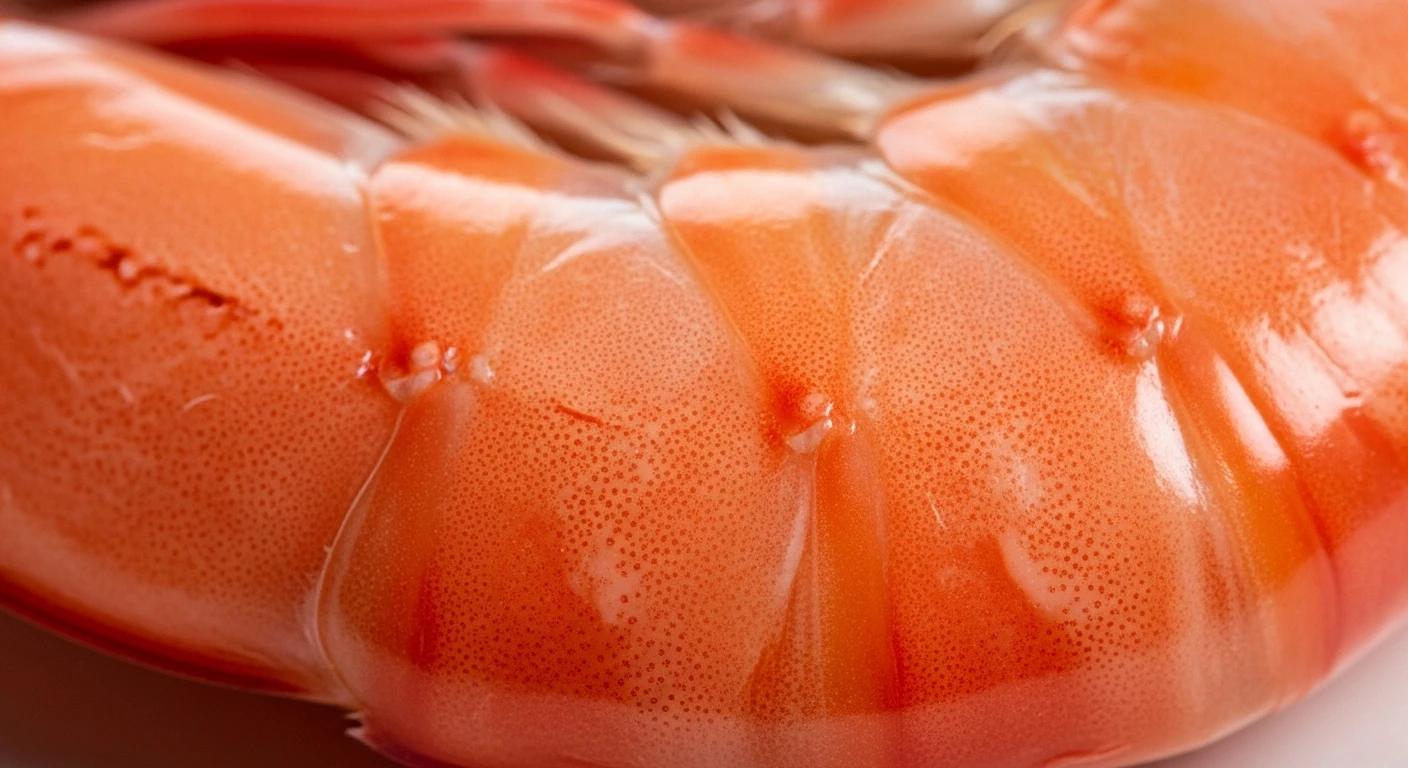 Cận cảnh vỏ tôm sống