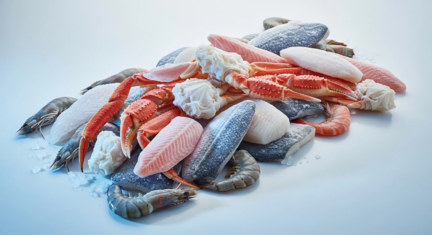 Hải sản đông lạnh tươi ngon