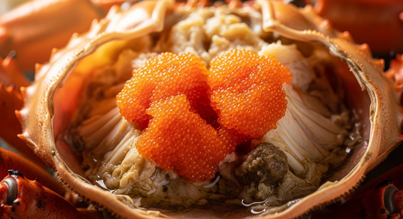 Gạch son trong mai ghẹ cái