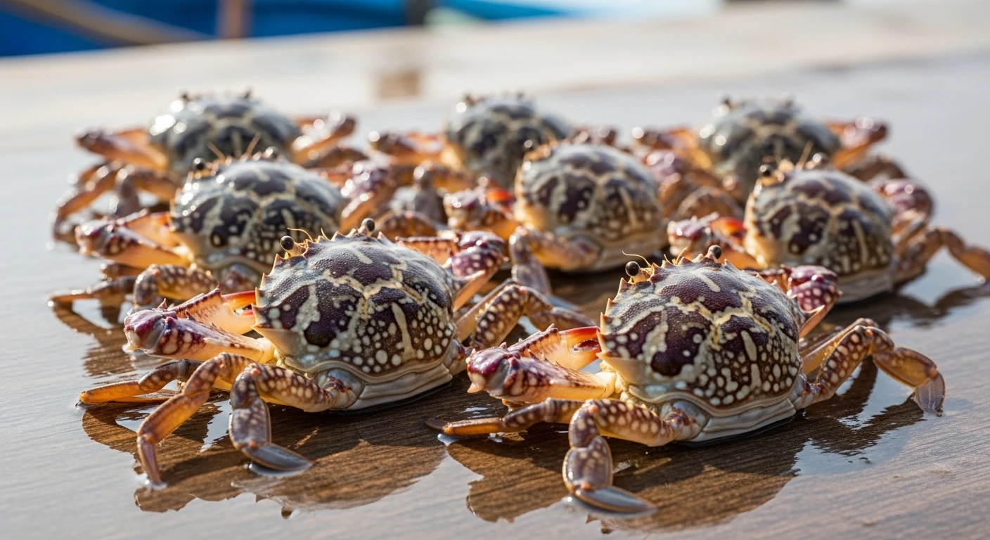 Ghẹ Mặt Trăng tươi sống nhìn hấp dẫn