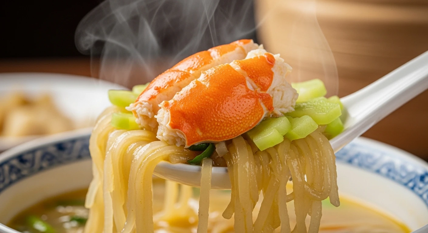 Bát canh ghẹ bầu thơm ngon ăn cùng cơm trắng