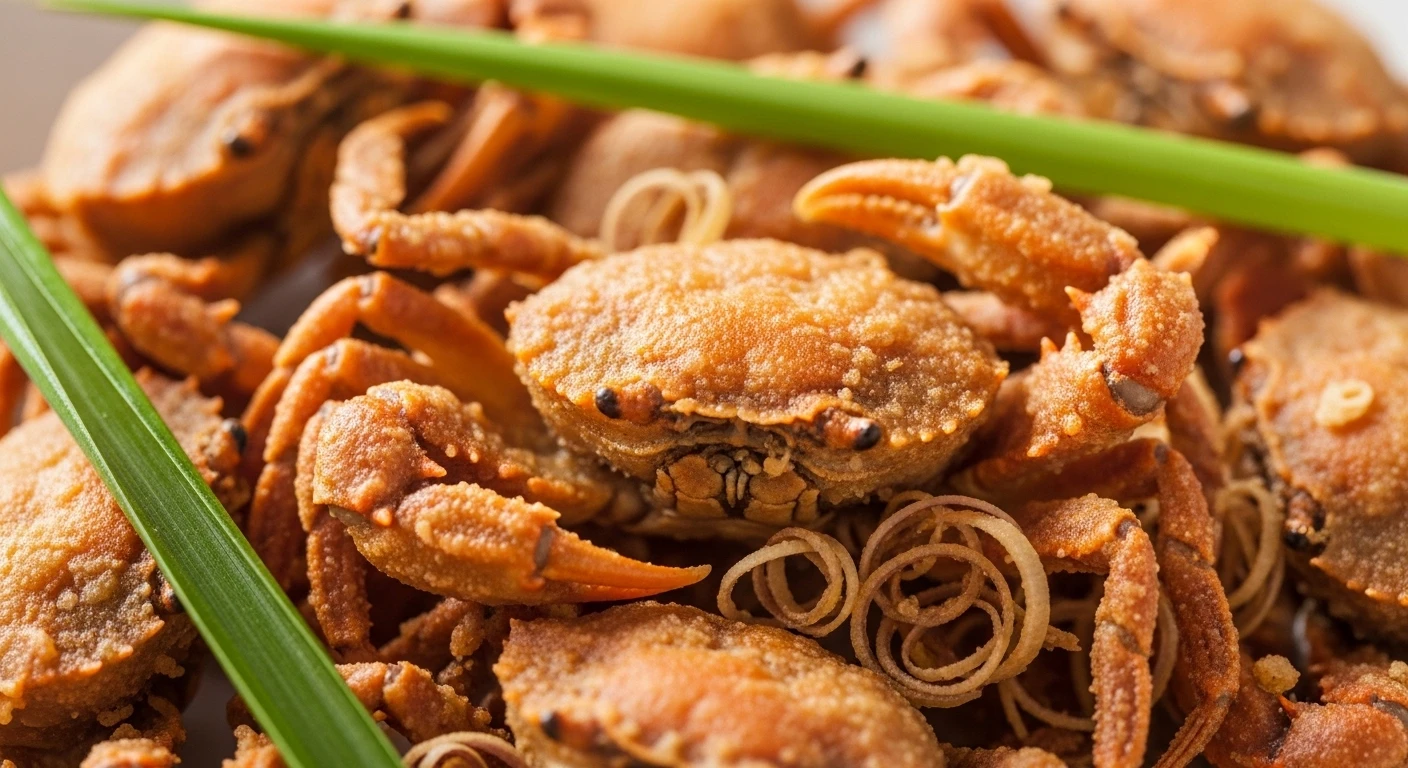 Ghẹ sữa sấy giòn sau khi chế biến