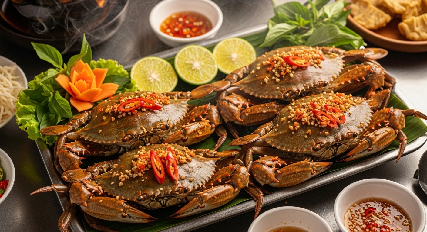 Ghẹ xanh rang me chua ngọt hấp dẫn