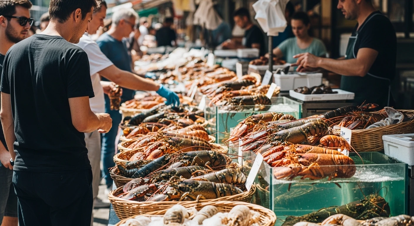 Chợ tôm hùm Bình Ba