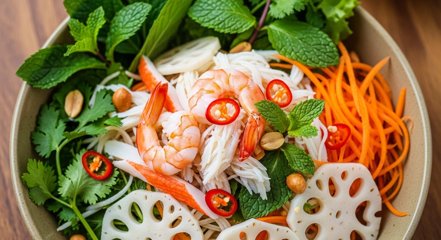 Gỏi Cua Ngó Sen Tôm Thịt