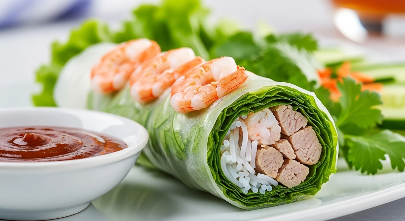 Gỏi Cuốn Tôm Thịt hấp dẫn