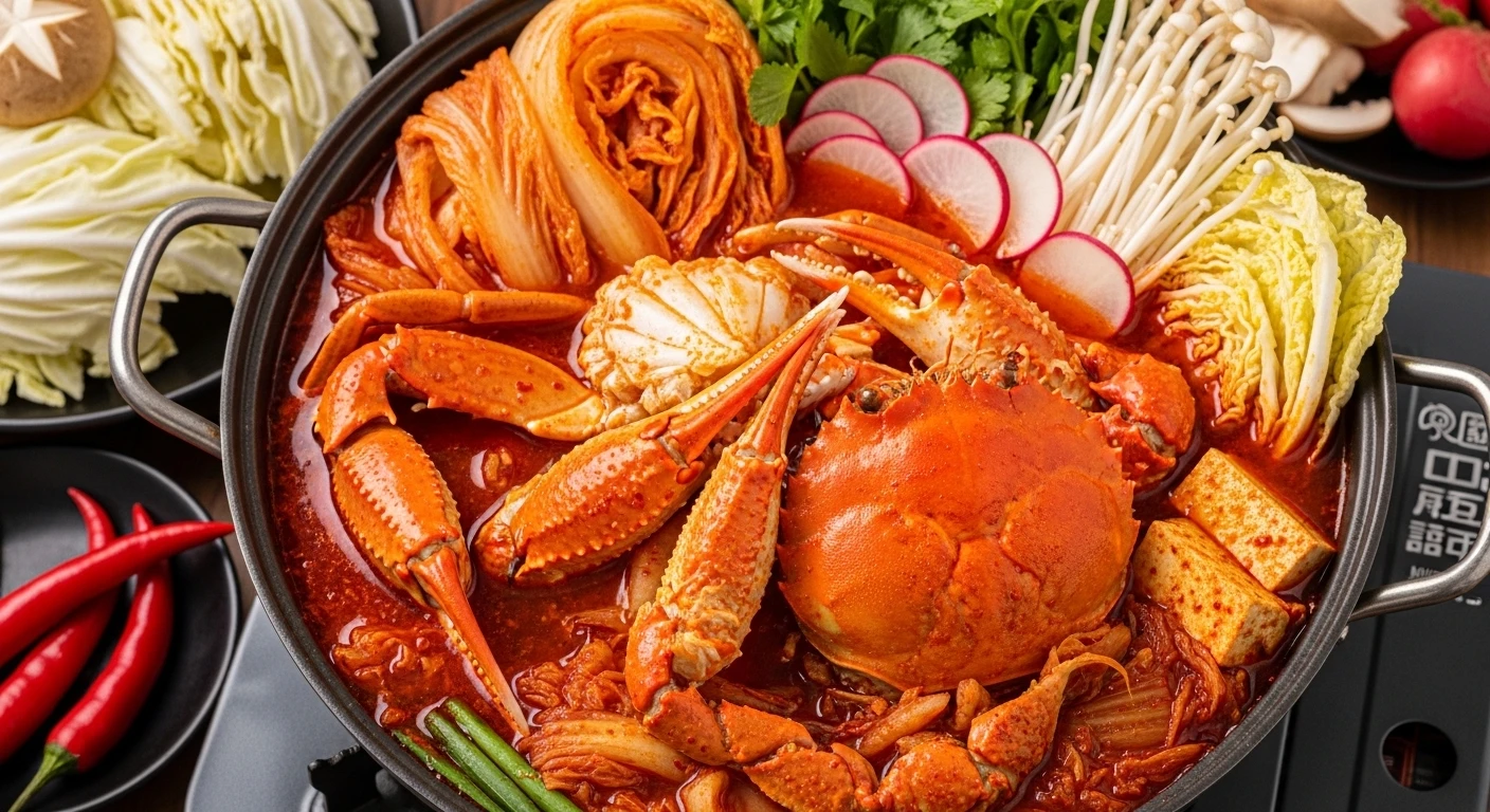 Lẩu Ghẹ Kim Chi Nấm Bào Ngư