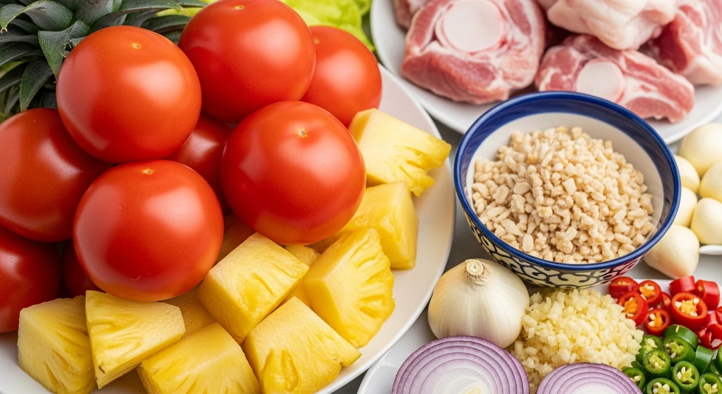 Nguyên liệu làm nước lẩu hải sản chua cay