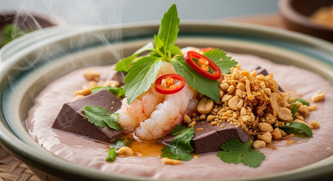 Famous Phu Yen Lobster Blood Pudding (Tiet Canh)