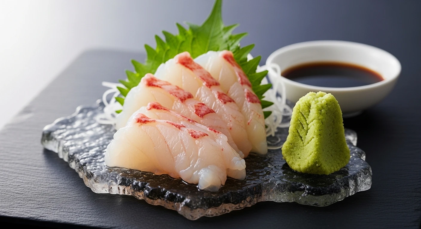 Lobster Sashimi with Mild Wasabi