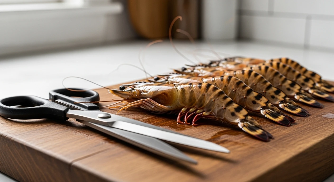 Chuẩn bị kéo chuyên dụng và tôm sú sống