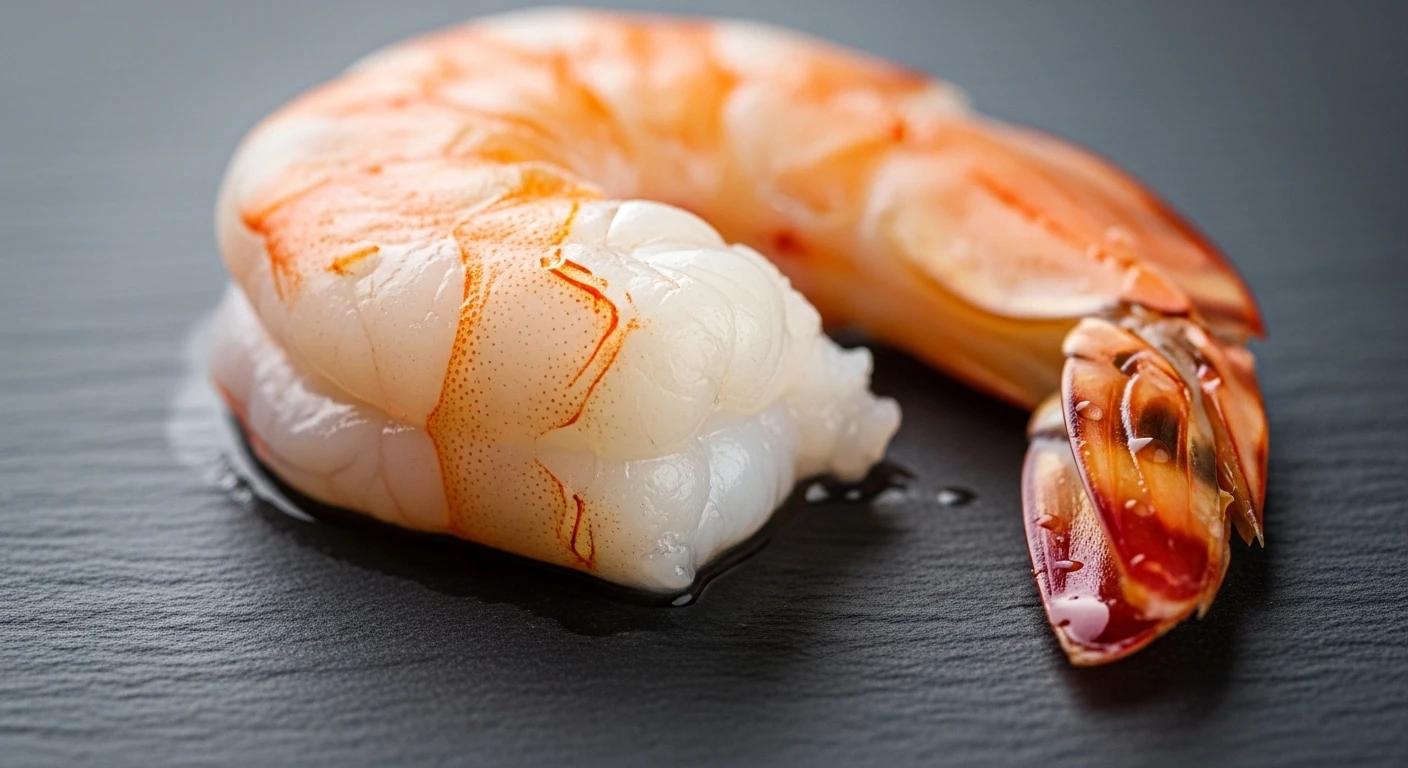 Kéo vỏ tôm ra khỏi thân