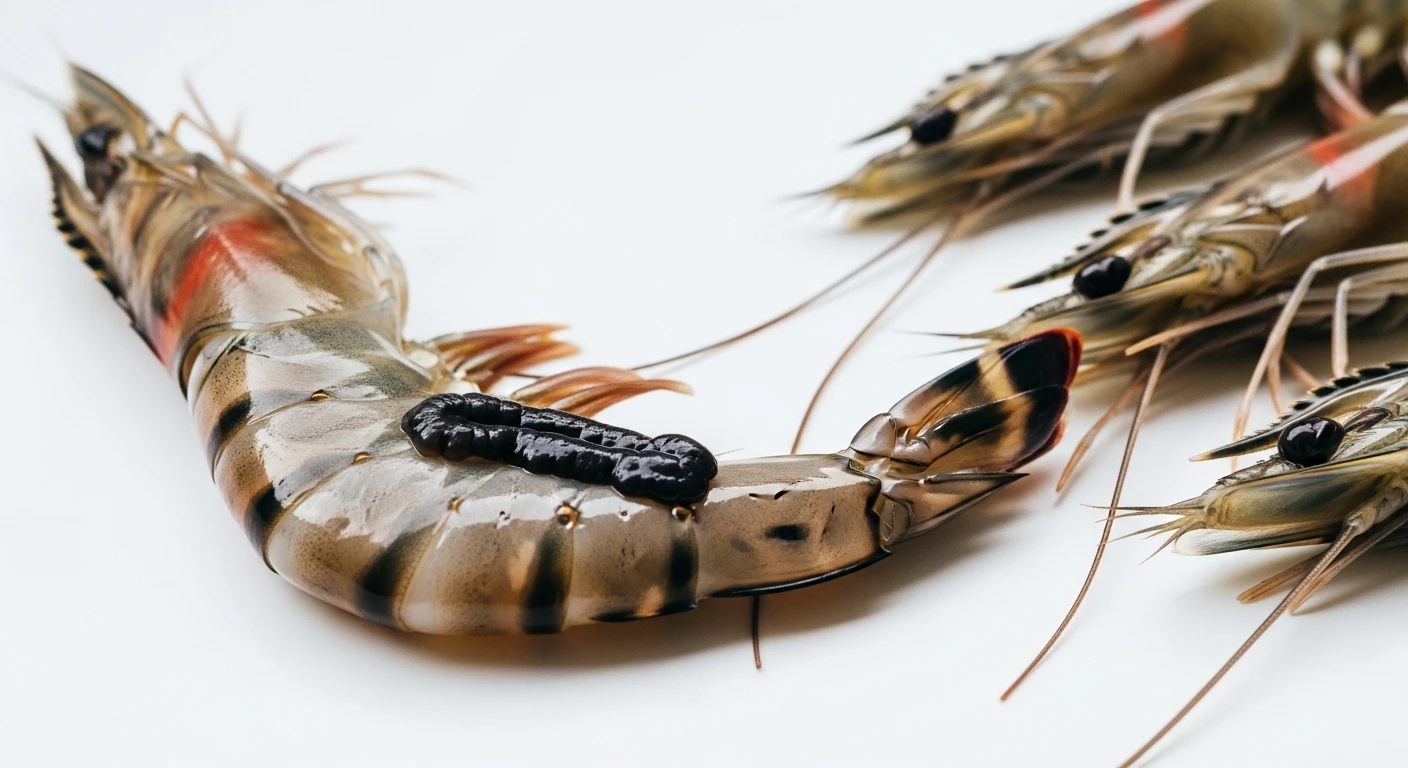 Mẹo rút chỉ lưng tôm sú nhanh gọn bằng tăm tre